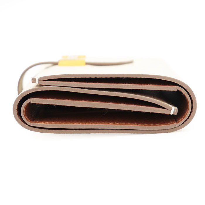 エルメス ベアンコンビネ ヴェルソ エプソン 三つ折り財布