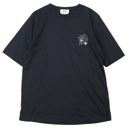 エルメス ラムレザー ワッペン コットンTシャツ