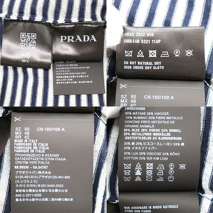 プラダ ニット メタル ファイバー ポロ シャツ