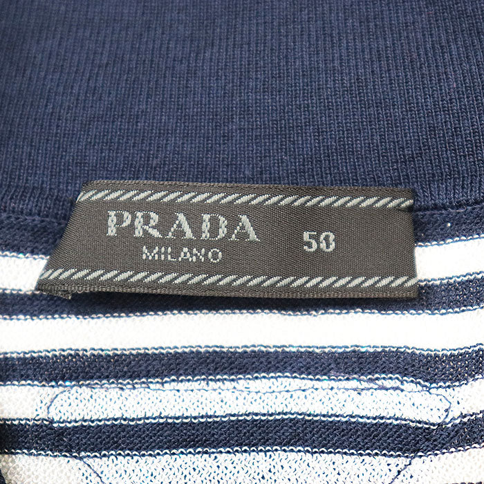 プラダ ニット メタル ファイバー ポロ シャツ