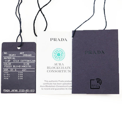プラダ ニット メタル ファイバー ポロ シャツ