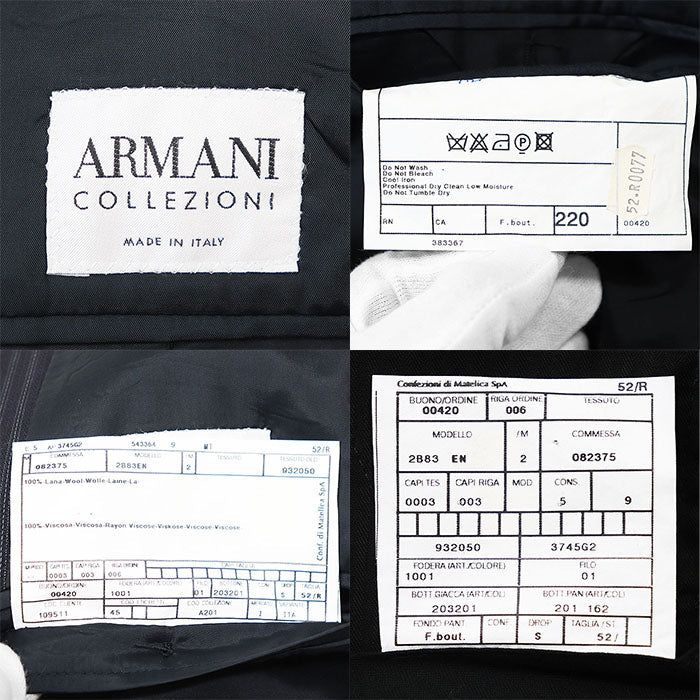アルマーニ コレッツォーニ ウールスーツセットアップ