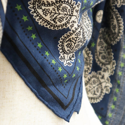エルメス カレジェアン140 Zouaves et Dragons カシミヤシルク スカーフ