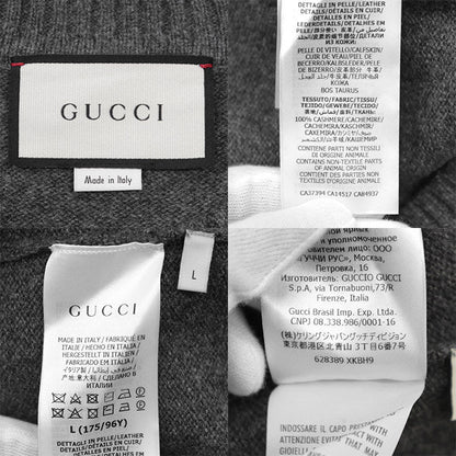 グッチ カシミヤ ミドルゲージ ショートスリーブニット