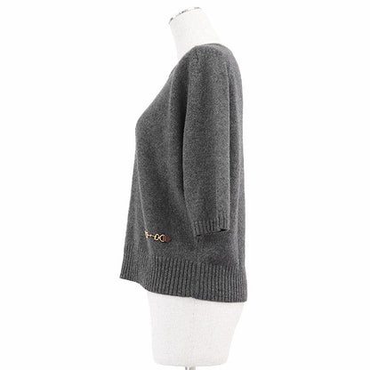 グッチ カシミヤ ミドルゲージ ショートスリーブニット