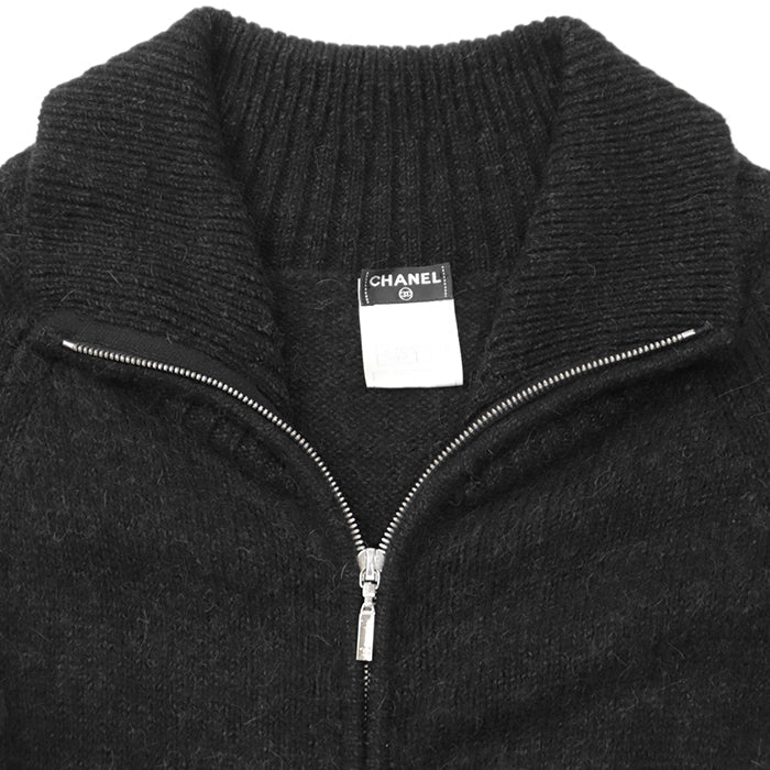 シャネル 08A P33445 カシミヤ アルパカ ニット ドレス