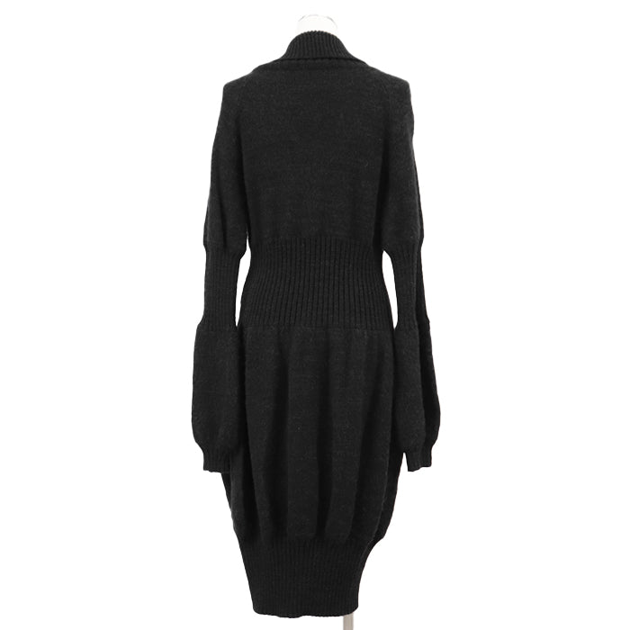 シャネル 08A P33445 カシミヤ アルパカ ニット ドレス