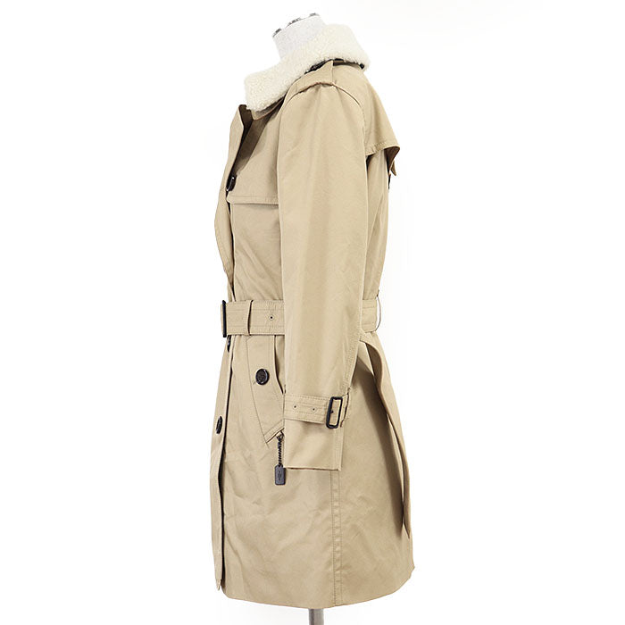 コーチ TRENCH W WOOL LINER コットンポリエステル トレンチコート