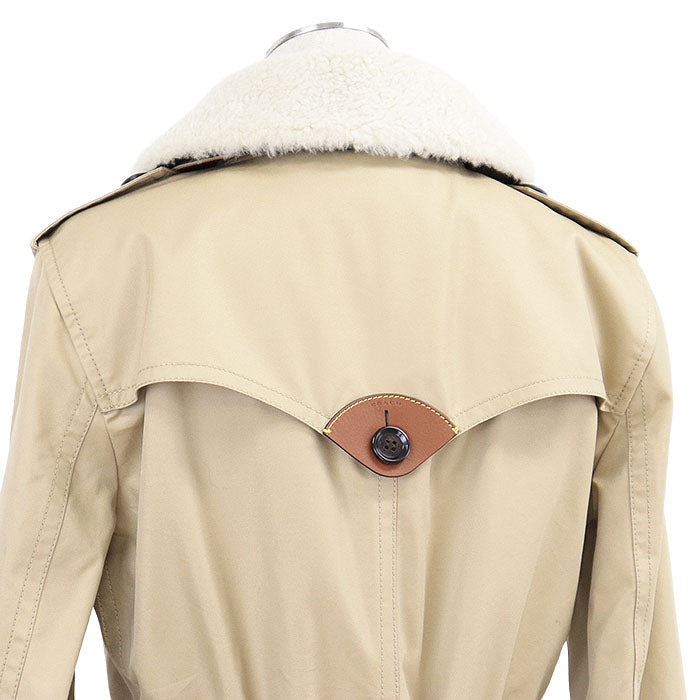 コーチ TRENCH W WOOL LINER コットンポリエステル トレンチコート