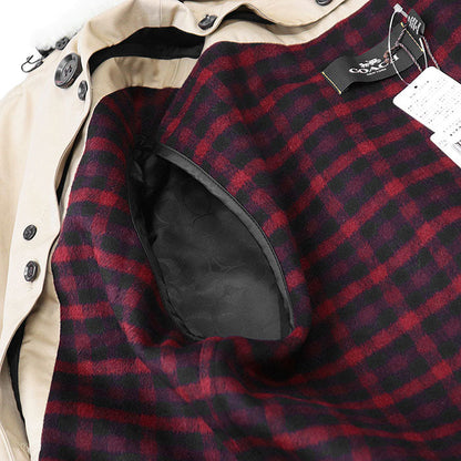 コーチ TRENCH W WOOL LINER コットンポリエステル トレンチコート