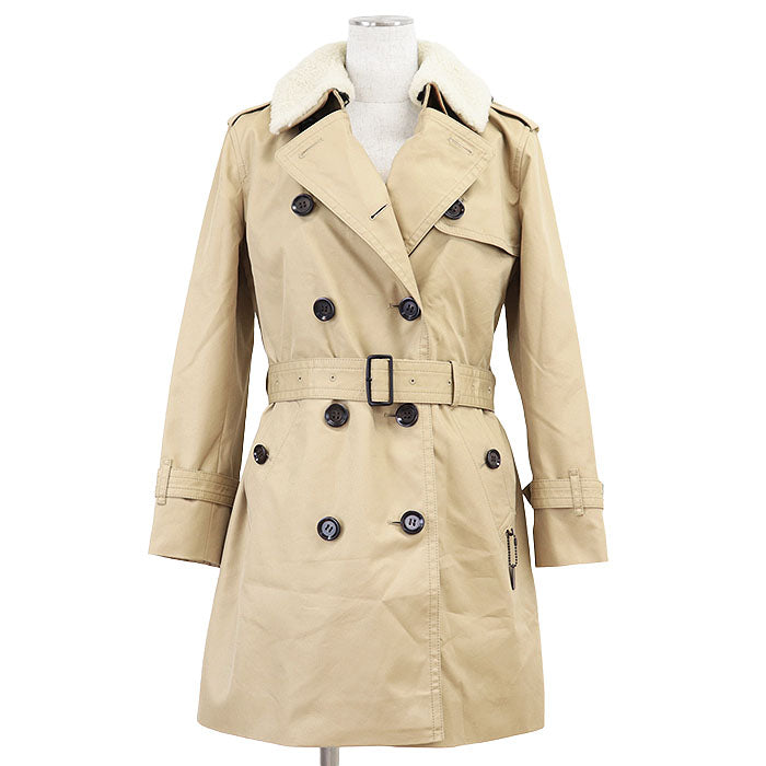 コーチ TRENCH W WOOL LINER コットンポリエステル トレンチコート
