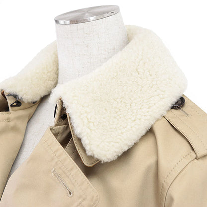 コーチ TRENCH W WOOL LINER コットンポリエステル トレンチコート