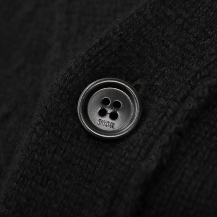 クリスチャン ディオール 100% カシミア ニット カーディガン