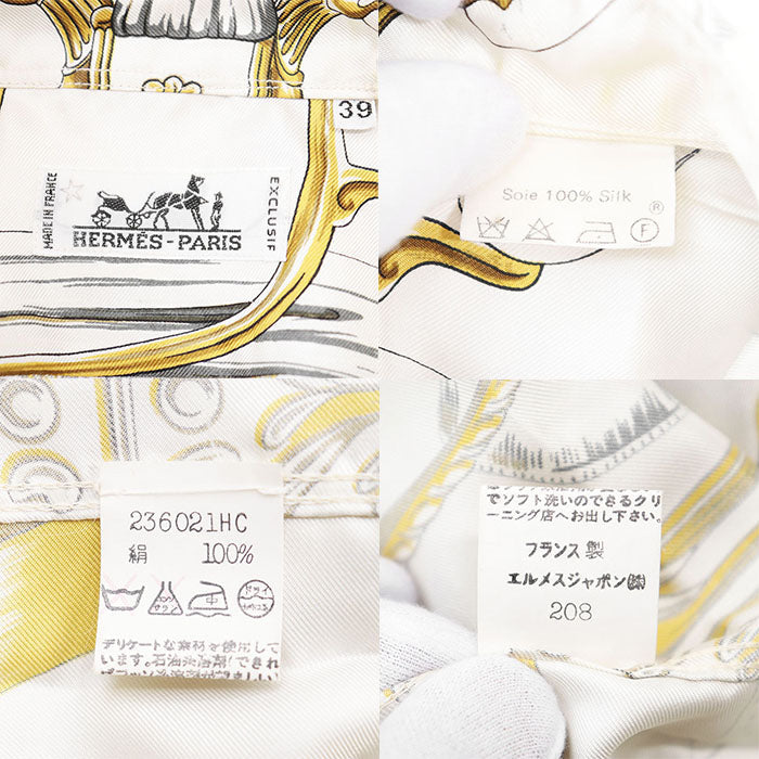 エルメス39 シルクツイルシャツ