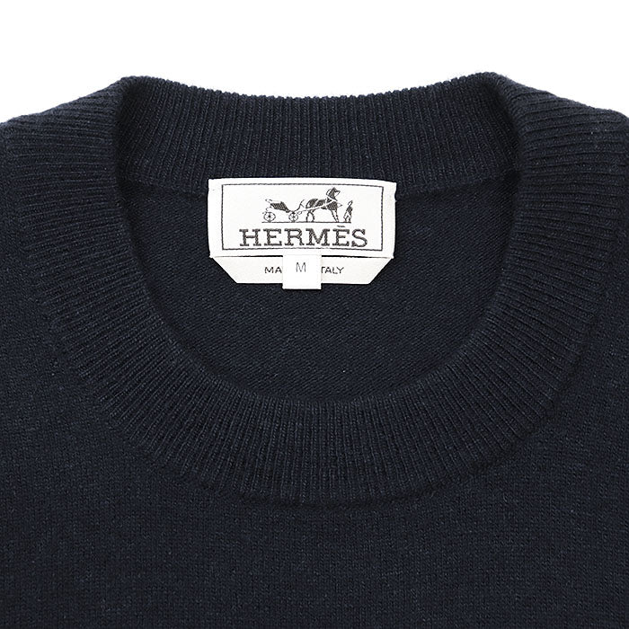 エルメス Casaque ウール カシミヤ セーター M