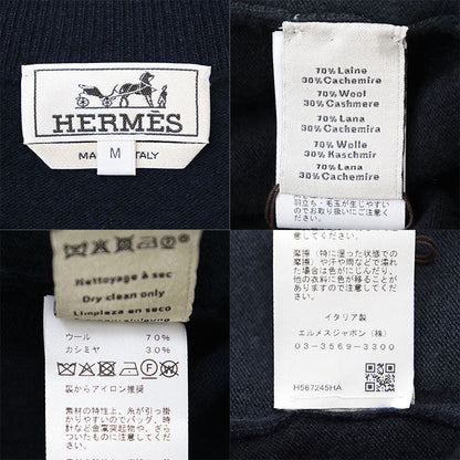 エルメス Casaque ウール カシミヤ セーター M