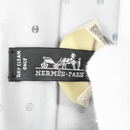 エルメス CRAVATE TWILL TIE シルクネクタイ