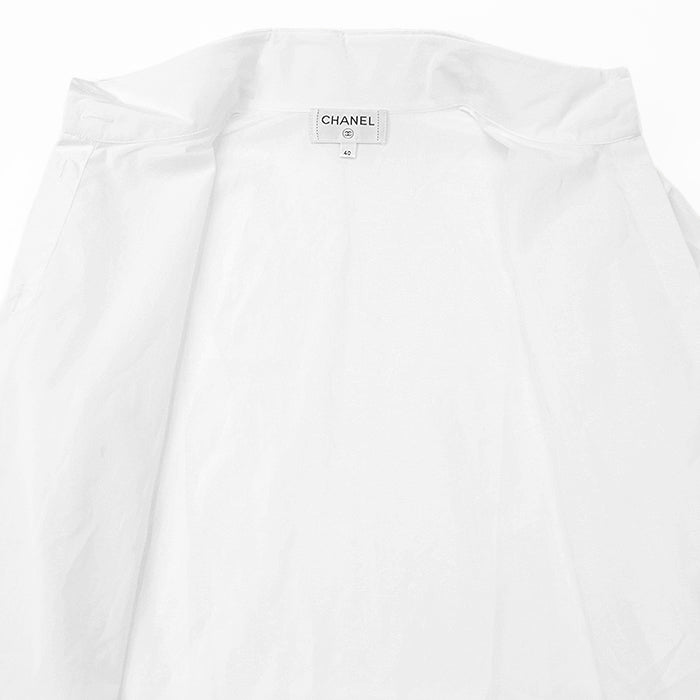 シャネル ブロードシャツ コットン 長袖シャツ