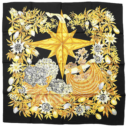 エルメス カレ90 PASSIFLORES シルクスカーフ