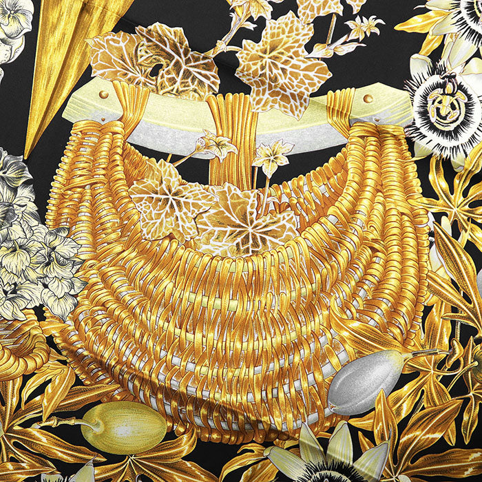 エルメス カレ90 PASSIFLORES シルクスカーフ