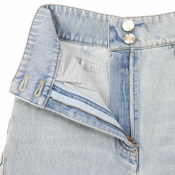 シャネル P70188 コットンデニムパンツ