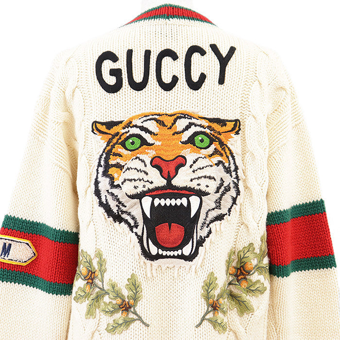 グッチ GUCCY ウールロングカーディガン