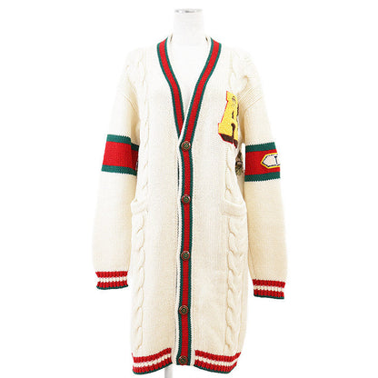 グッチ GUCCY ウールロングカーディガン