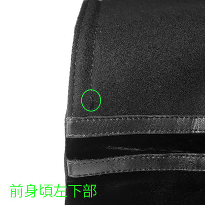 グッチ ウール ベロア レザー トレンチコート