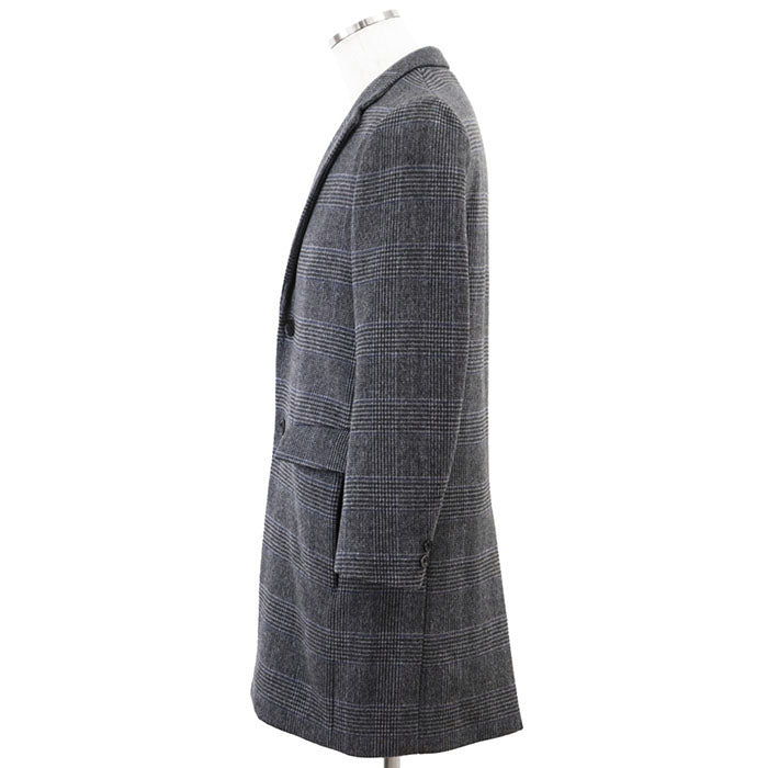 ビューティ&ユース ユナイテッドアローズ EXTRA FINE WOOL 120’s グレンチェックウールコート