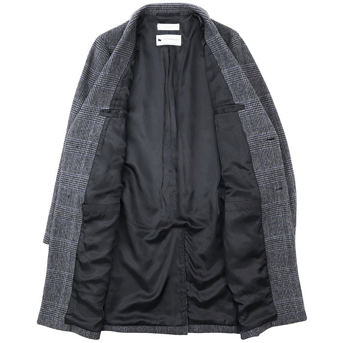 ビューティ&ユース ユナイテッドアローズ EXTRA FINE WOOL 120’s グレンチェックウールコート