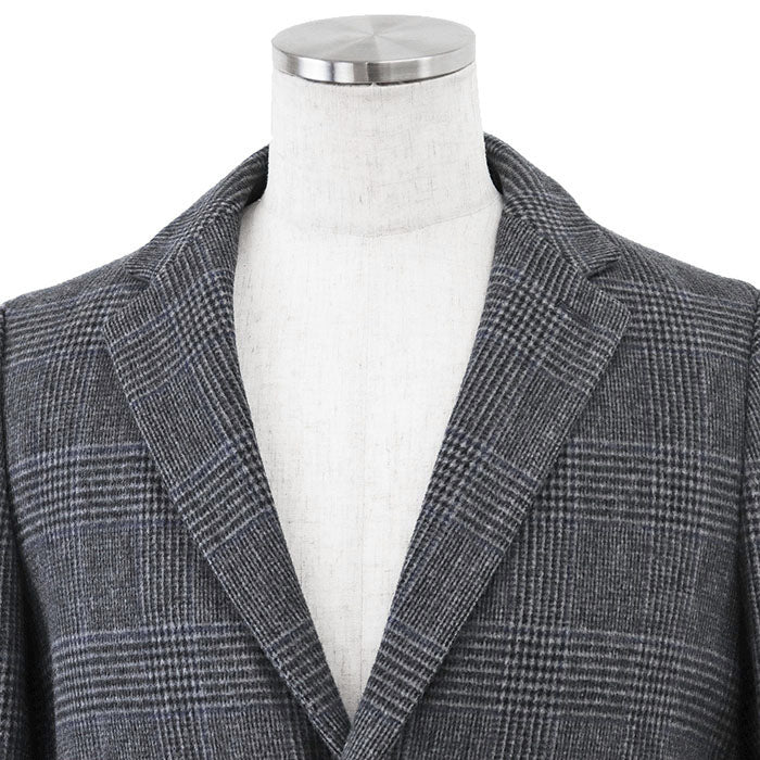 ビューティ&ユース ユナイテッドアローズ EXTRA FINE WOOL 120’s グレンチェックウールコート