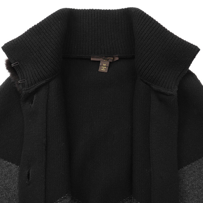 ルイヴィトン ウールカシミヤミンクケープ