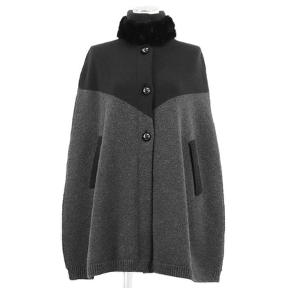 ルイヴィトン ウールカシミヤミンクケープ
