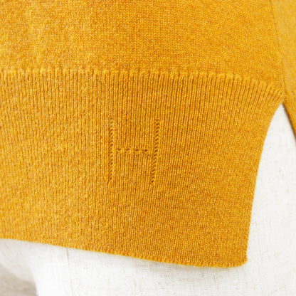 エルメス H刺繍 カシミヤニットプルオーバー36