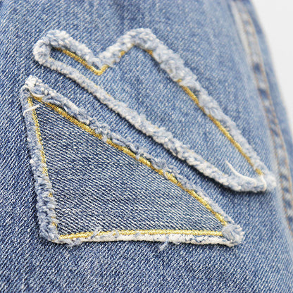 シャネル メティエダール コットン パッチワーク刺繍スカート
