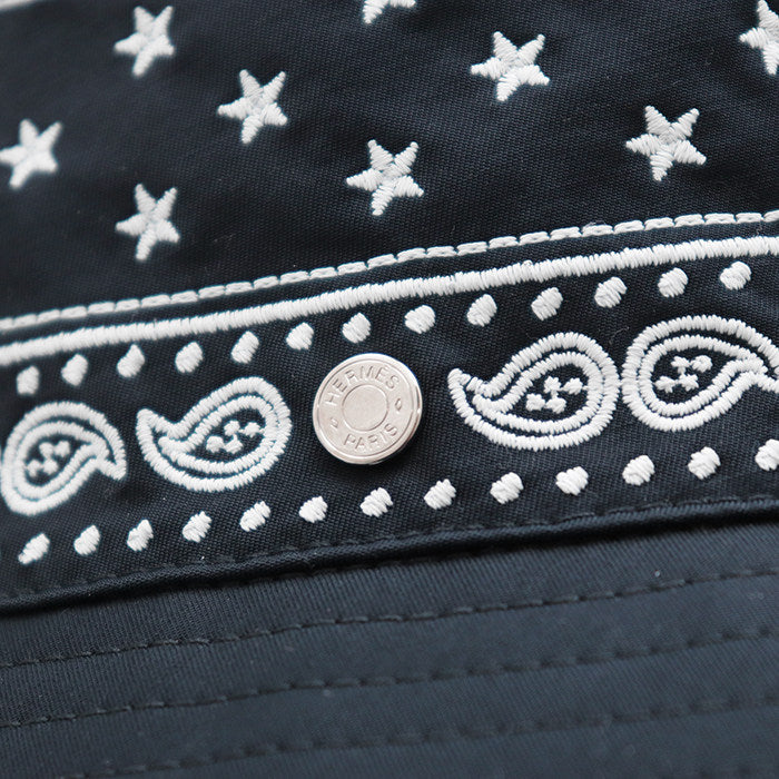 エルメス 刺繍コットンブレンドバケットハット
