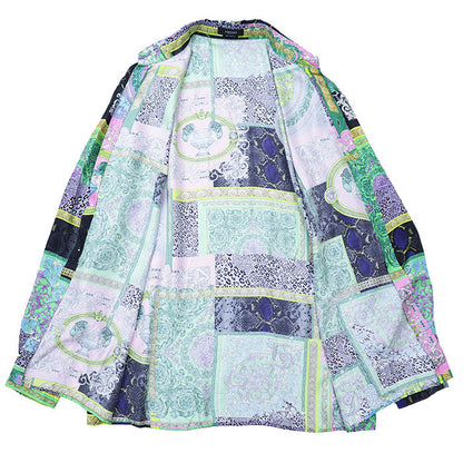 ヴェルサーチェ HERITAGE FIT シルク100% シャツ