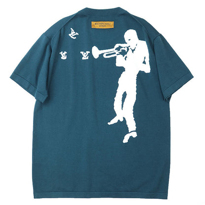 ルイヴィトン ジャズトランペッター コットン Tシャツ