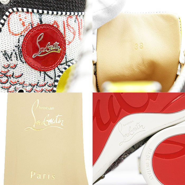 クリスチャンルブタン レザーハイカットスニーカー