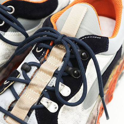 メゾンマルジェラ パッチワーク カーフスキン スエード メッシュ スニーカー