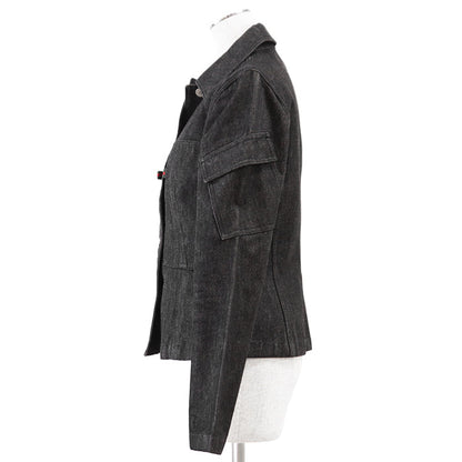 グッチ ブラックデニムジャケット