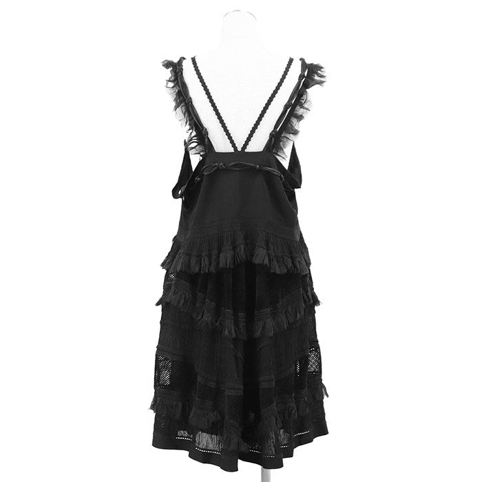 シャネル 07A P31447 ビスコースレーヨン ストレッチメッシュワンピース