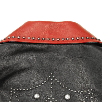 サンローランパリ モーターサイクルジャケット カウレザー ジャケット