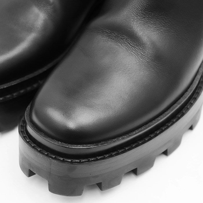 エルメス ジェイミー レザー厚底ブーツ
