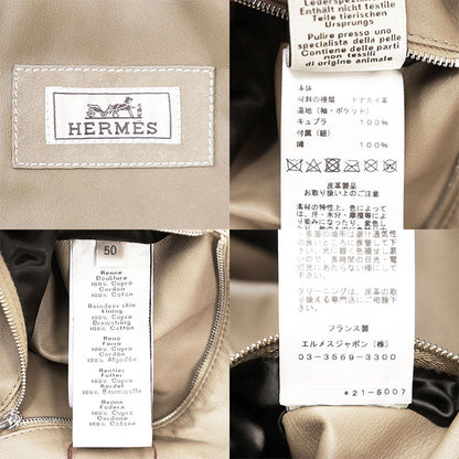 エルメス50トナカイ革ジャケット