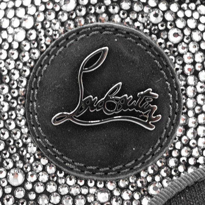 クリスチャンルブタン Louis Strass レザークリスタルハイカットスニーカー