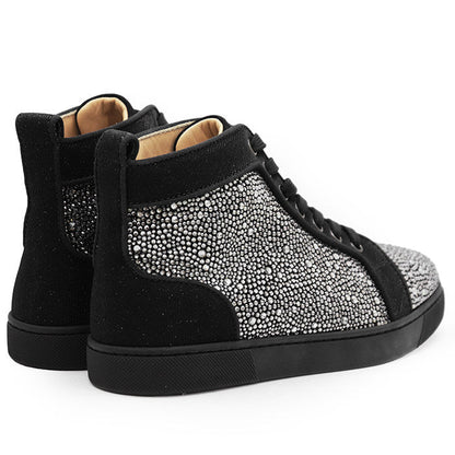 クリスチャンルブタン Louis Strass クリスタルハイカットスニーカー