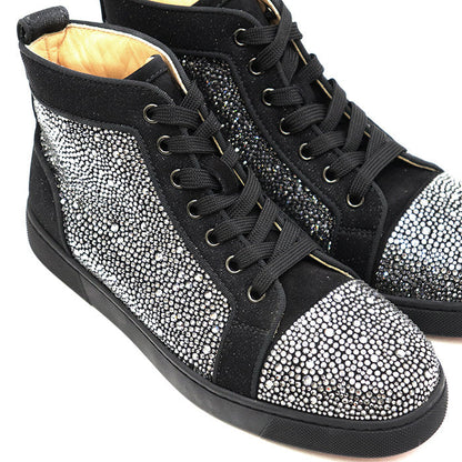 クリスチャンルブタン Louis Strass クリスタルハイカットスニーカー