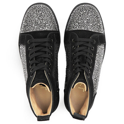 クリスチャンルブタン Louis Strass クリスタルハイカットスニーカー
