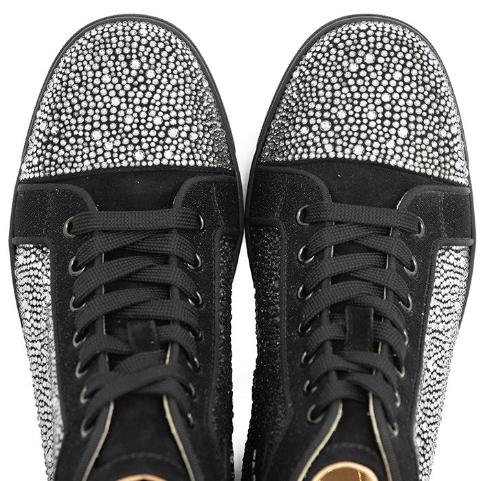 クリスチャンルブタン Louis Strass クリスタルハイカットスニーカー